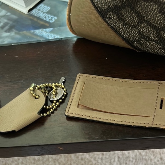 YSL Gray and Tan Travel Bag - Picture 12 of 16